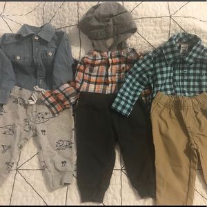 Lot of 6 month carters baby boy outfits